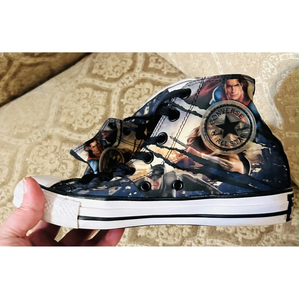 Converse All Star DC Comics High Top Sneakers Superman Batman US Size M 5 W 7